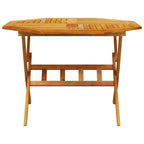 Set de comedor de jardín plegable 5 pzas madera maciza acacia