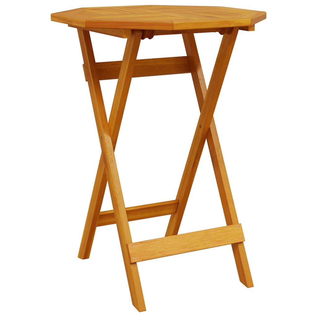 Juego bistró pleglable 3 piezas madera maciza acacia