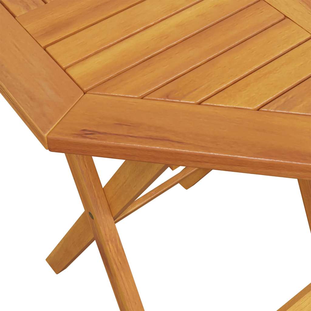 Juego bistró pleglable 3 piezas madera maciza acacia