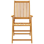 Juego de comedor de jardín 5 piezas madera maciza de acacia