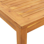 Juego de comedor de jardín 5 piezas madera maciza de acacia