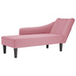 Chaise longue com almofada de tecido bombazina amarelo-claro