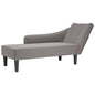 Chaise longue com almofada de tecido bombazina amarelo-claro
