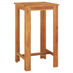 Mesa y taburetes de jardín 3 pzas madera acacia ratán PE gris
