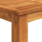 Mesa y taburetes de jardín 3 pzas madera acacia ratán PE gris