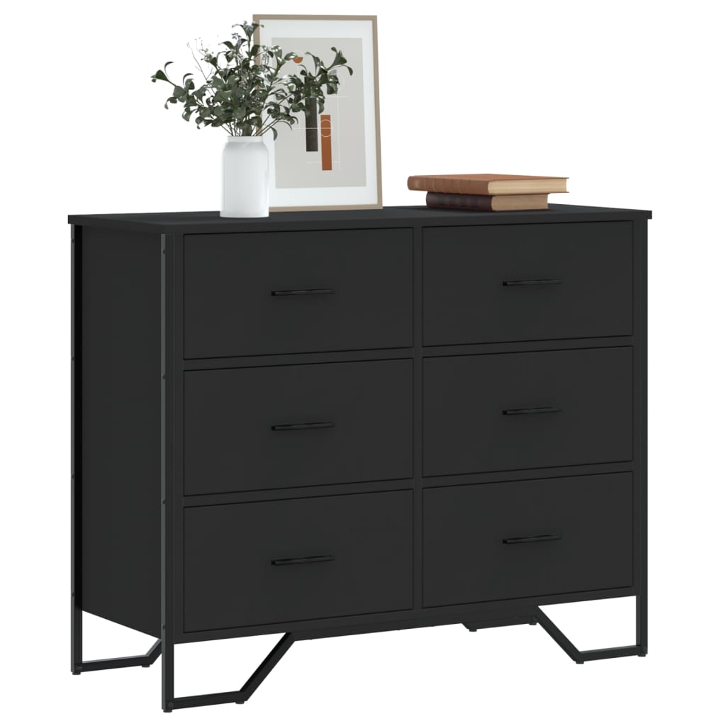 Sonoma Grey Engineered Wood Chest of Drawers 91x35.5x74.5 cm