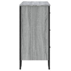Cajonera de madera de ingeniería gris Sonoma 91x35,5x74,5 cm