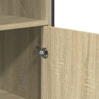 Aparador alto madera ingeniería roble Sonoma 79,5x35,5x137,5 cm