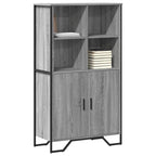 Aparador alto madera de ingeniería roble Sonoma 30x41x124 cm