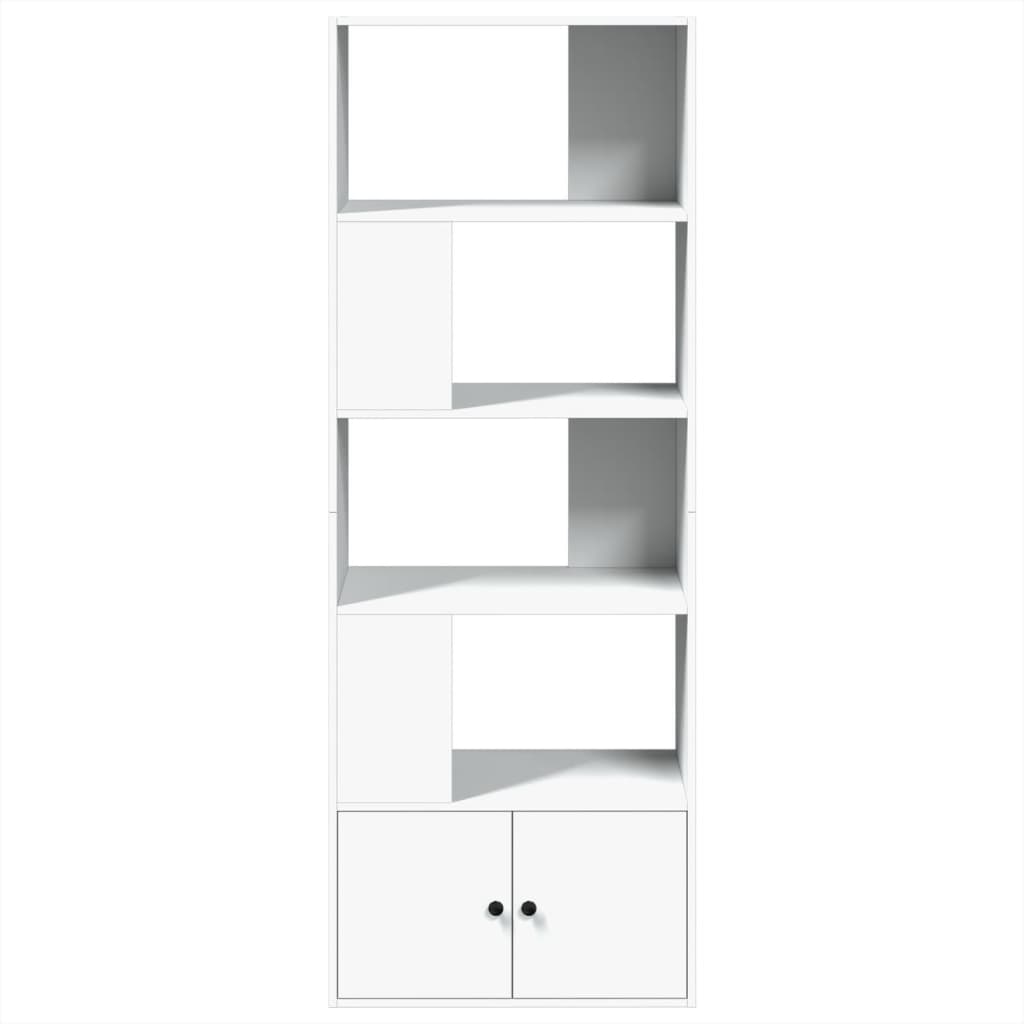 Estantería de madera de ingeniería blanca 70x36x189 cm