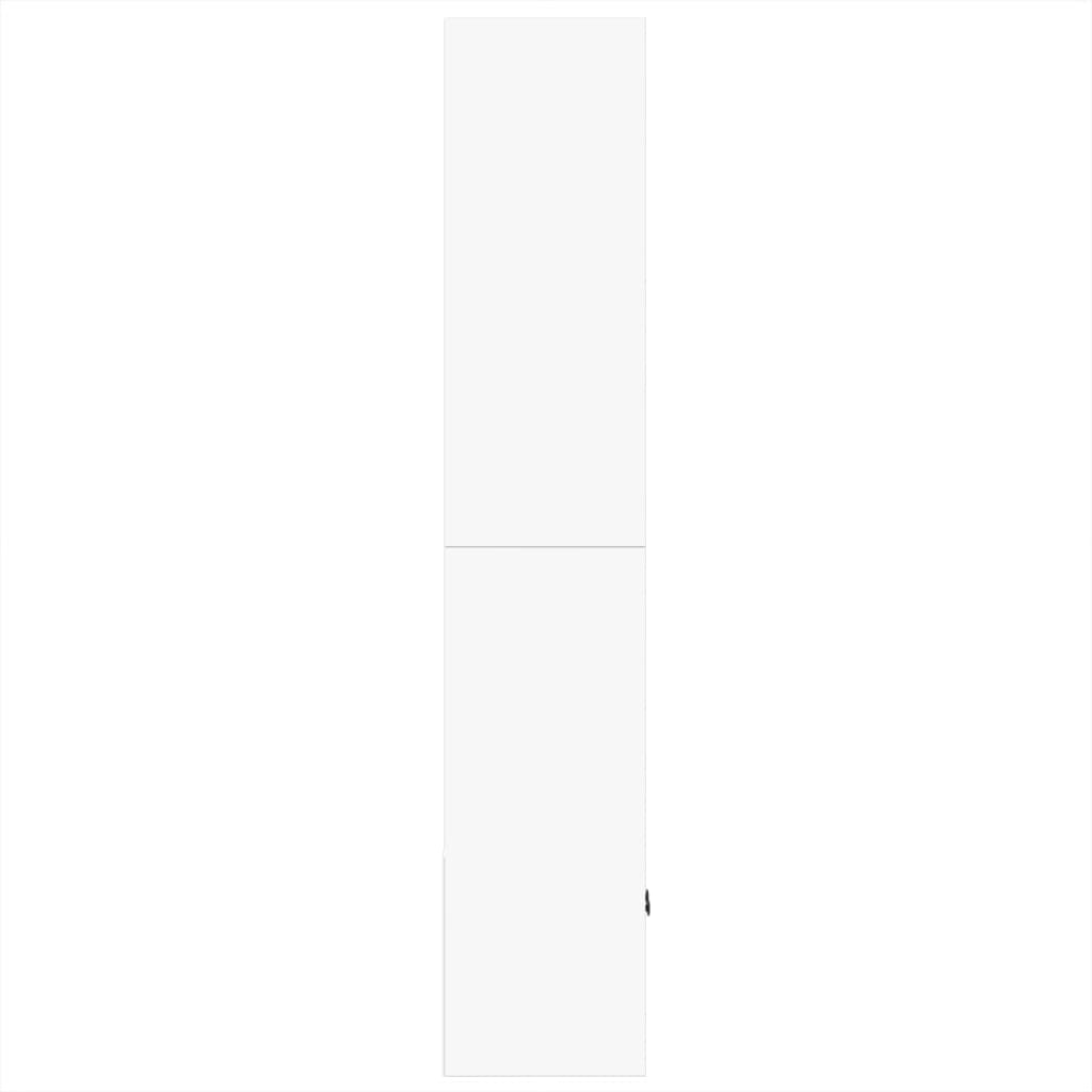Estantería de madera de ingeniería blanca 70x36x189 cm