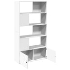 Estantería de madera de ingeniería blanca 100x36x189 cm