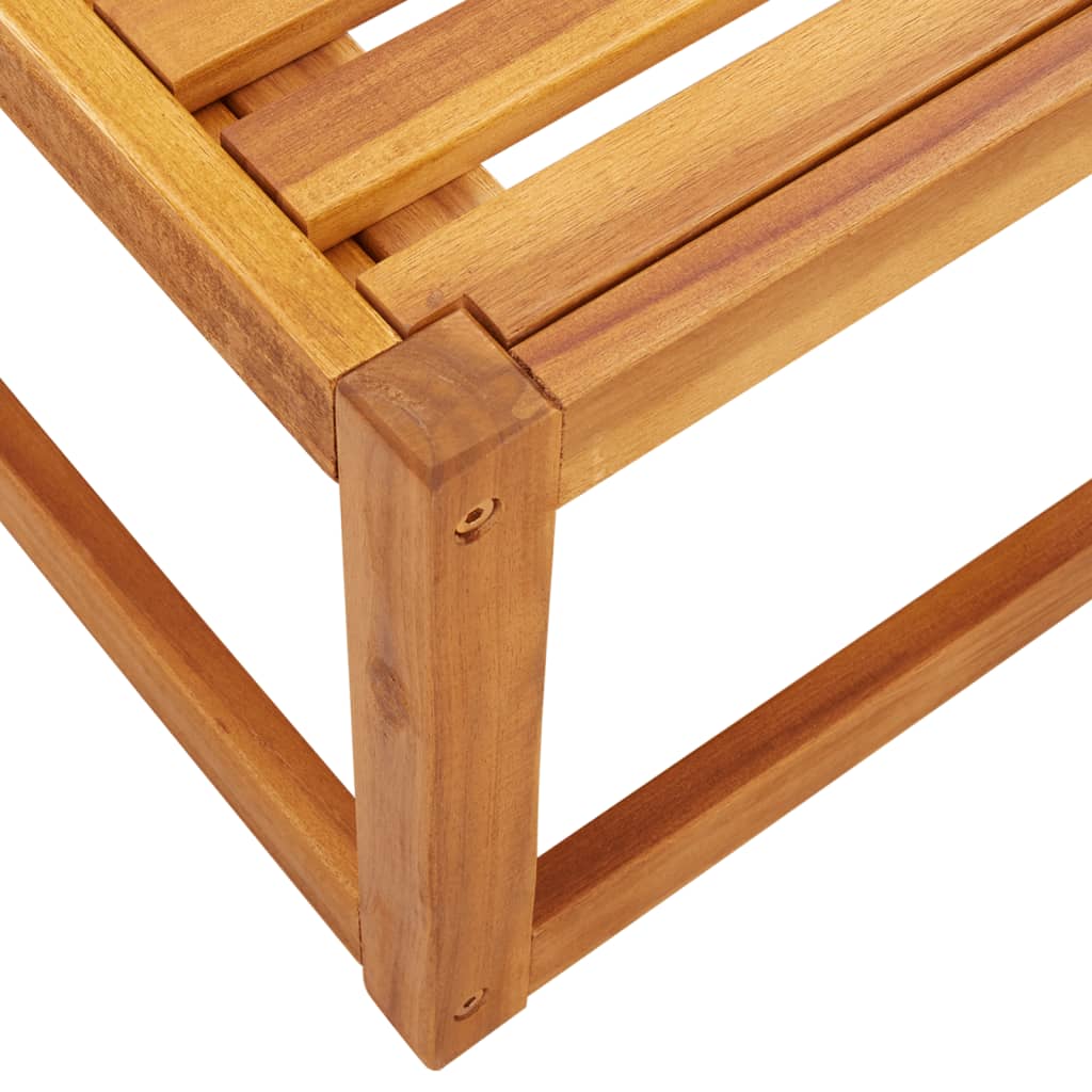 Conjunto de sofá de jardín de 4 piezas con cojines de madera de acacia y cuerda