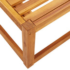 Conjunto de sofá de jardín de 5 piezas con cojines de madera de acacia y cuerda