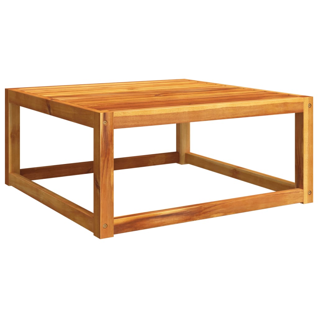 Conjunto de sofá de jardín de 10 piezas con cojines de madera de acacia y cuerda