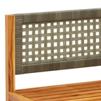 Conjunto de sofá de jardín de 10 piezas con cojines de madera de acacia y ratán