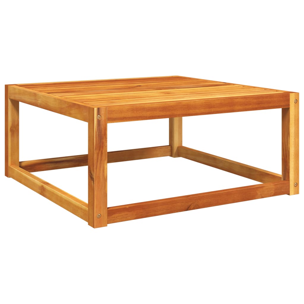 Mesa de jardín madera maciza de acacia 65x65x29 cm