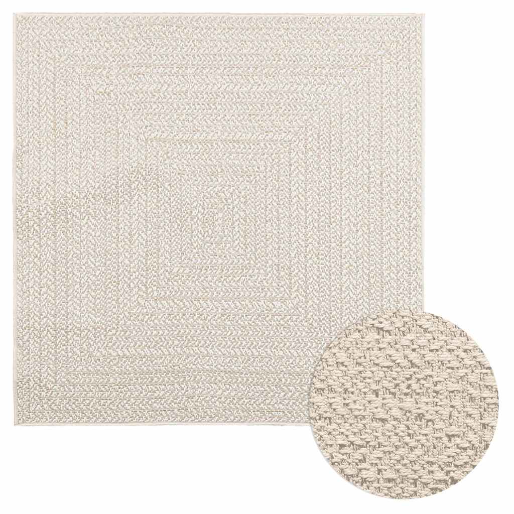 Alfombra ZIZUR apariencia de yute interior exterior 100x200 cm