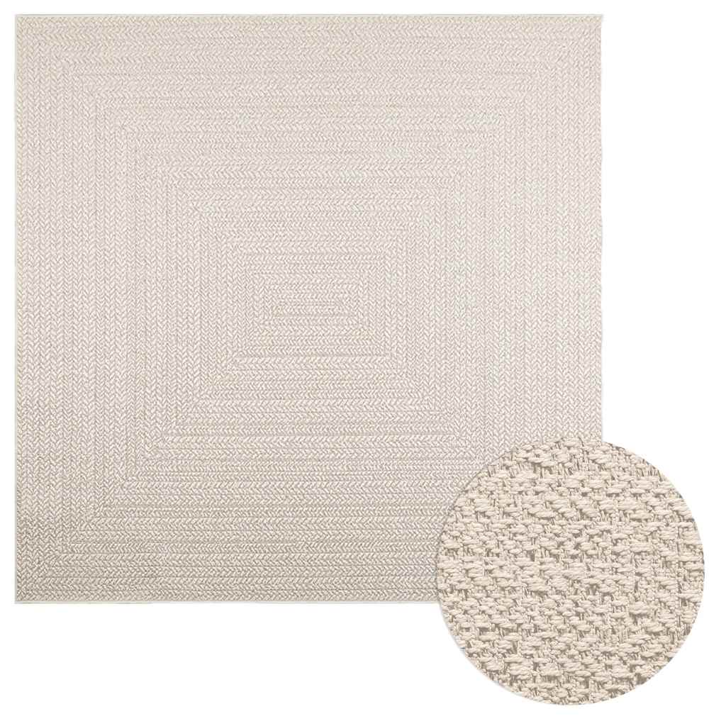 Alfombra ZIZUR apariencia de yute interior exterior 100x200 cm