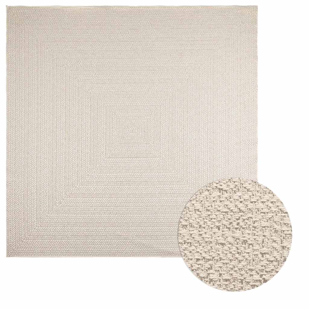 Alfombra ZIZUR apariencia de yute interior exterior 100x200 cm