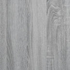 Mesa centro madera ingeniería y metal gris Sonoma 100x100x30 cm