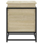Caja de almacenaje madera ingeniería roble sonoma 60x40x51,5 cm