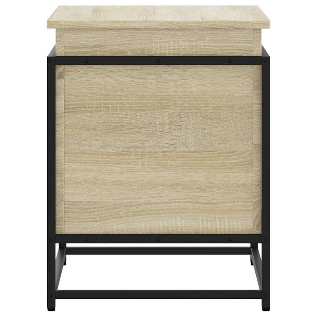 Caja de almacenaje madera ingeniería roble sonoma 60x40x51,5 cm