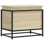 Caja de almacenaje madera ingeniería roble sonoma 60x40x51,5 cm