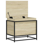 Caja de almacenaje madera ingeniería roble sonoma 60x40x51,5 cm