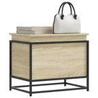 Caja de almacenaje madera ingeniería roble sonoma 60x40x51,5 cm