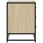 Cajonera de madera contrachapada color roble sonoma 70x41x56 cm