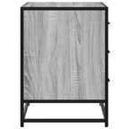 Cajonera de madera contrachapada gris sonoma 70x41x56 cm