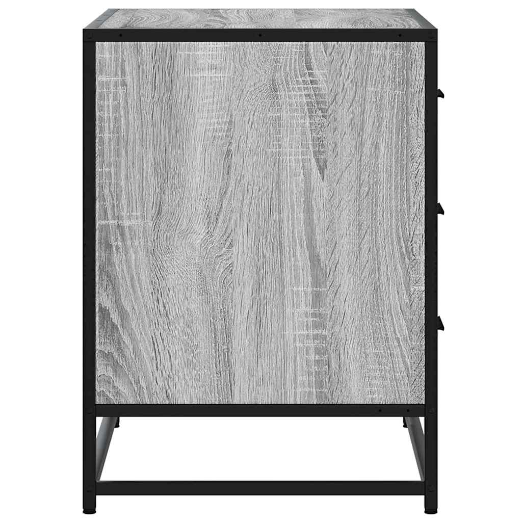 Cajonera de madera contrachapada gris sonoma 70x41x56 cm