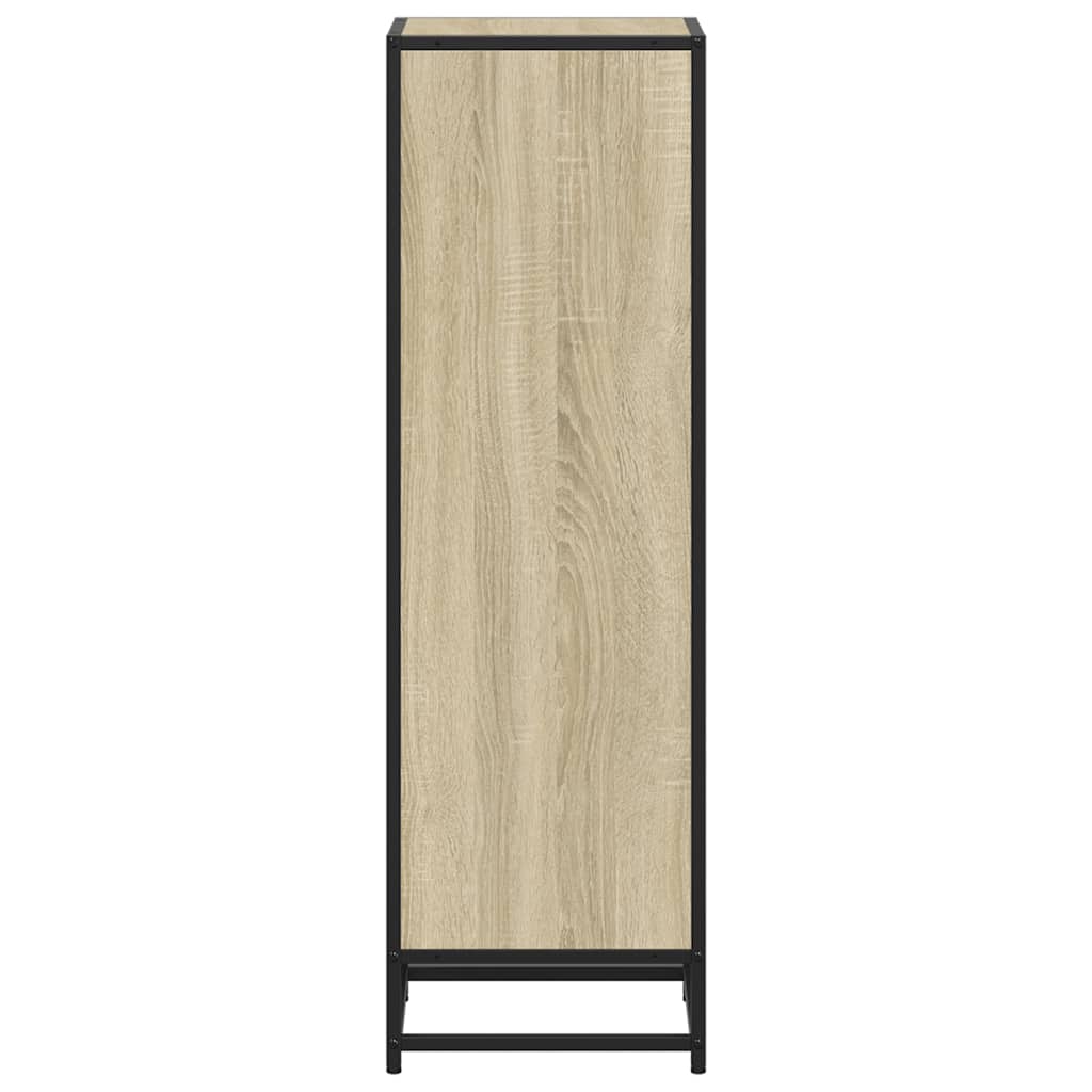 Armario de libros contrachapada color roble 33,5x33x107,5 cm