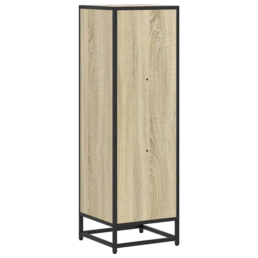 Armario de libros contrachapada color roble 33,5x33x107,5 cm
