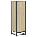 Armario de libros contrachapada color roble 33,5x33x107,5 cm