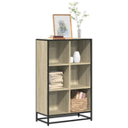 Armario de libros contrachapada color roble 33,5x33x107,5 cm