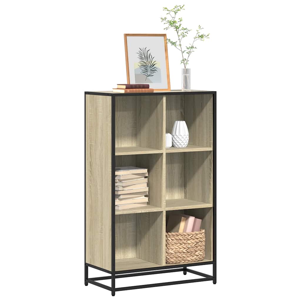 Armario de libros contrachapada color roble 33,5x33x107,5 cm