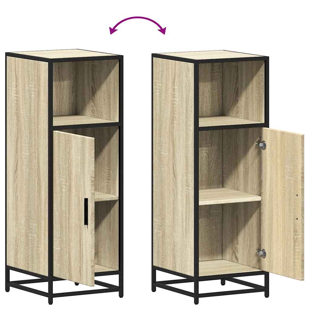 Armario de baño de roble Sonoma 35x37,5x100 cm Madera de ingeniería