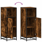 Armario baño madera contrachapada roble ahumado 35x37,5x100 cm