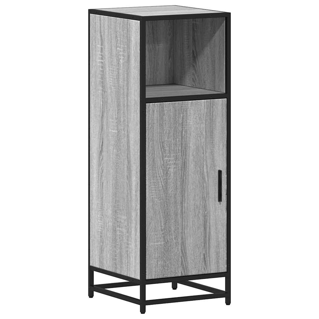 Armario de baño madera contrachapada gris sonoma 35x37,5x100 cm