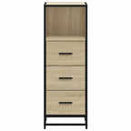 Armario de baño madera contrachapada roble Sonoma 35x37,5x100cm