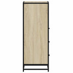 Armario de baño madera contrachapada roble Sonoma 35x37,5x100cm