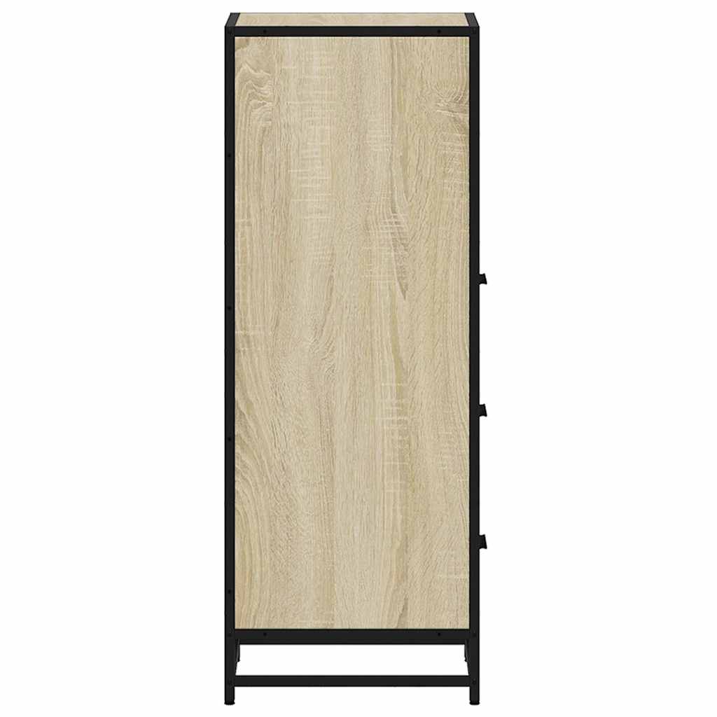Armario de baño madera contrachapada roble Sonoma 35x37,5x100cm