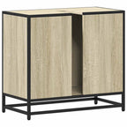 Mueble de lavabo de baño roble Sonoma 65x33x60 cm madera de ingeniería