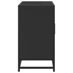 Armario de lavabo de baño madera ingeniería negro 80x33x60 cm
