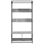 Armario de madera de ingeniería gris Sonoma 90x50x180 cm