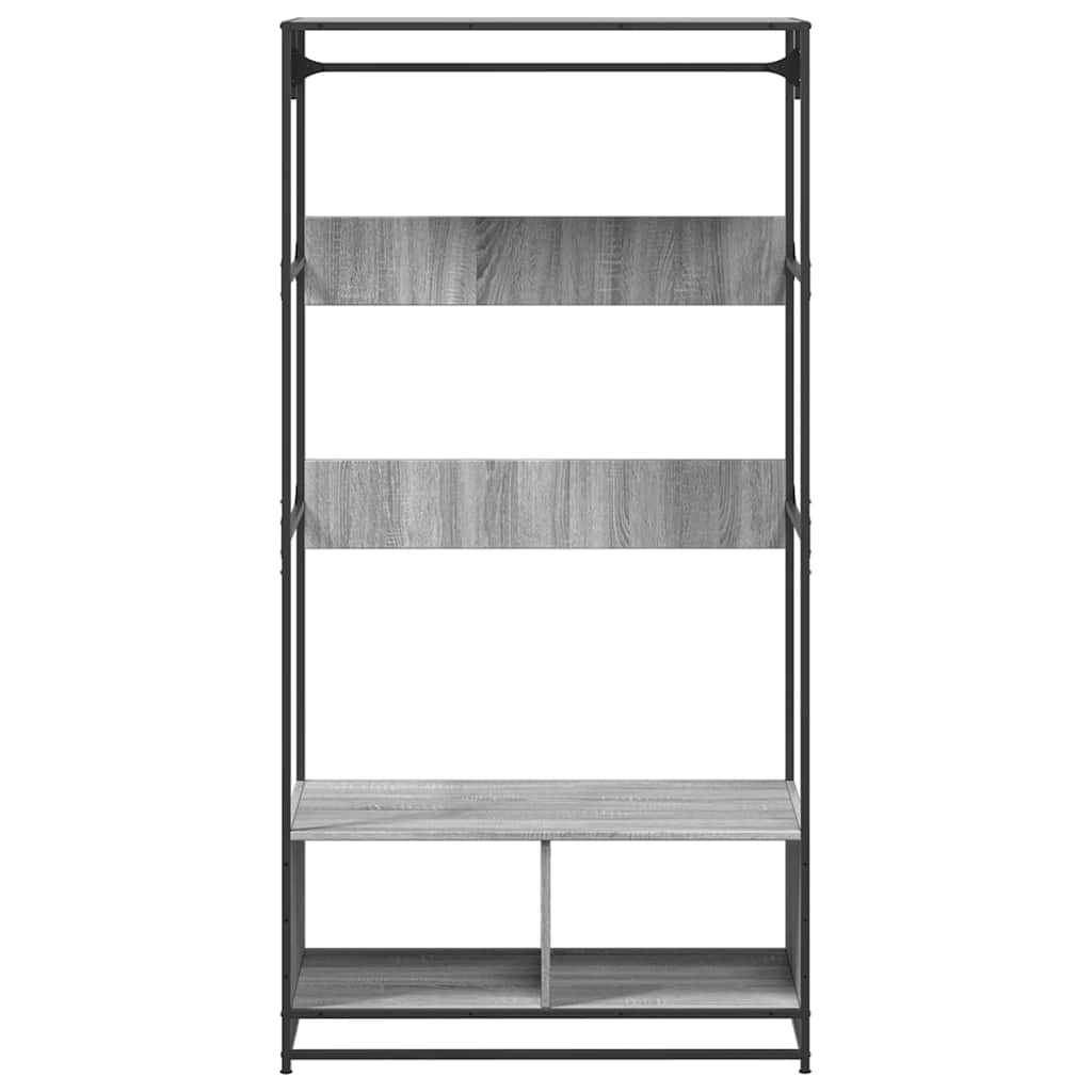Armario de madera de ingeniería gris Sonoma 90x50x180 cm