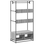 Armario de madera de ingeniería gris Sonoma 90x50x180 cm