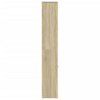 Armario de baño madera contrachapada color roble 30x30x183,5 cm